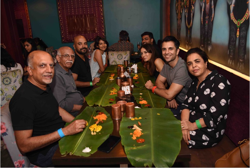 Group dining at Nair on Fire