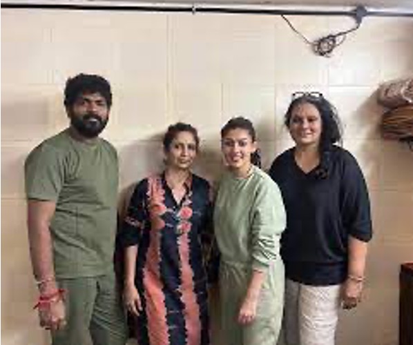 Nayanthara with the founders